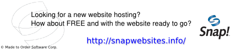 Get your website in a Snap! First Month Free. Snap! Websites by Made to Order Software Corporation