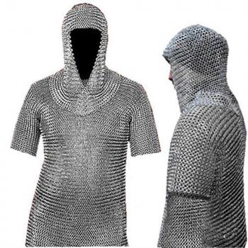 Picture of a chain mail that you can get on Amazon.com; this sample is 21.6 pounds of metal!